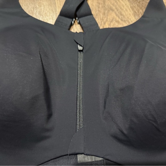 Knix Catalyst Front Zip Sports Bra Black Size 8 40/42 D/DD Black - Picture 5 of 10
